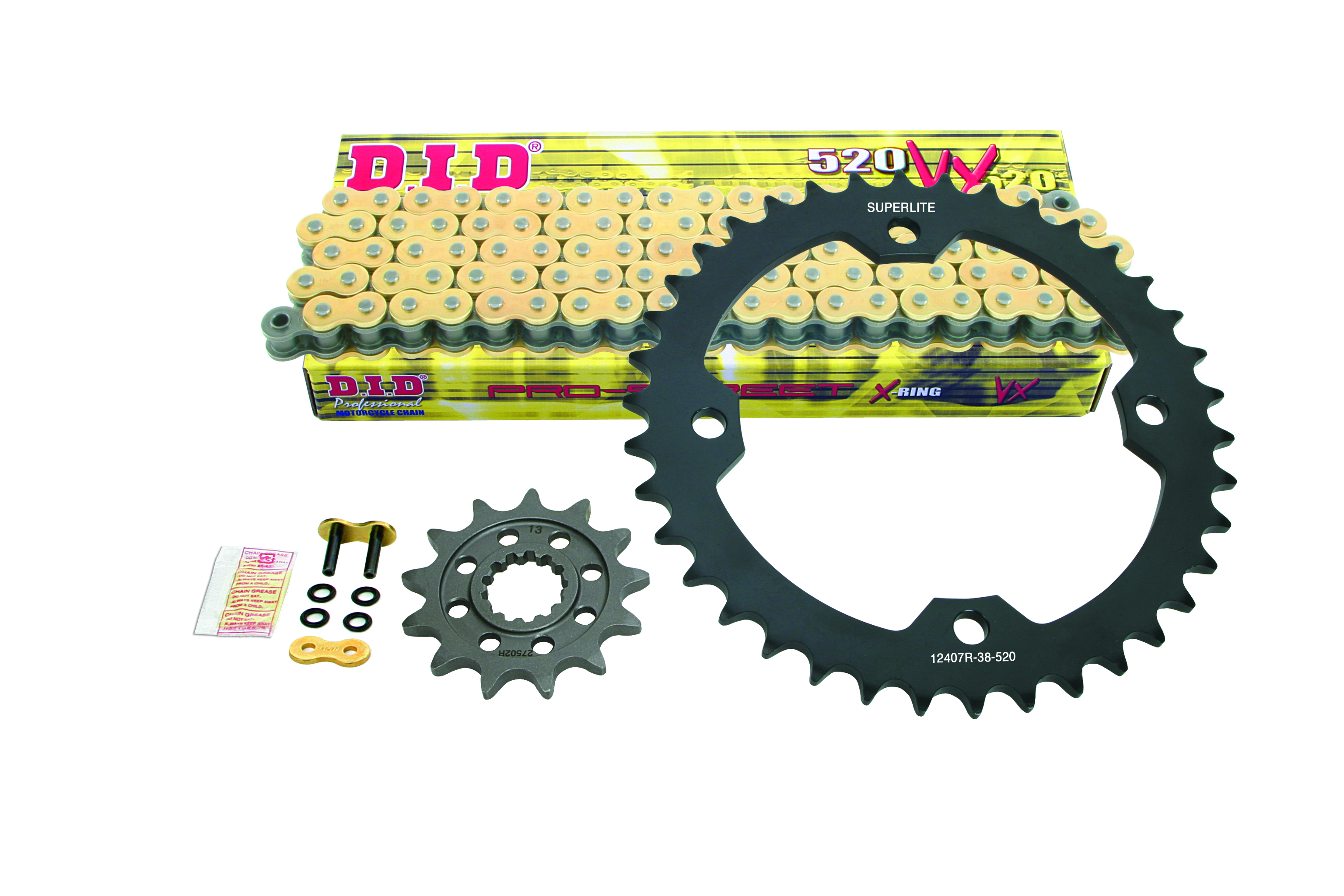 Superlite Sprocket Kit With 520 VX2 Series Chain